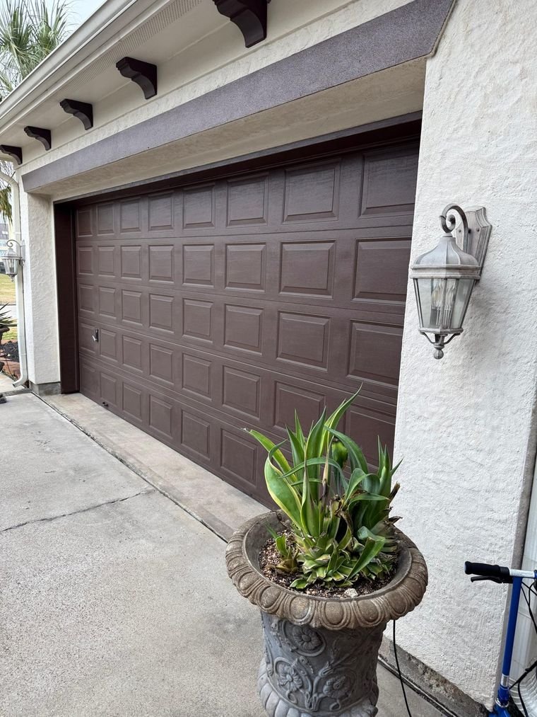 Finished garage door curb-appeal upgrade